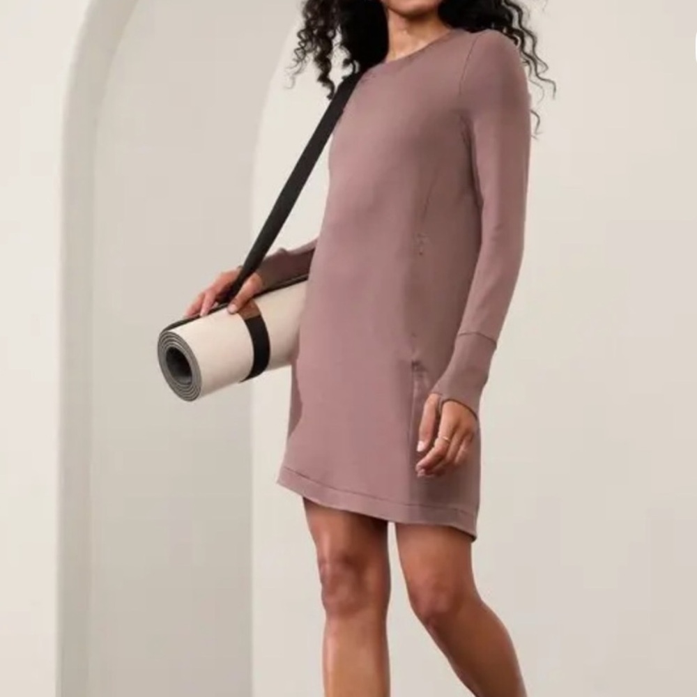 🦢 Athleta Balance Dress French Terry, M - Picture 6 of 15